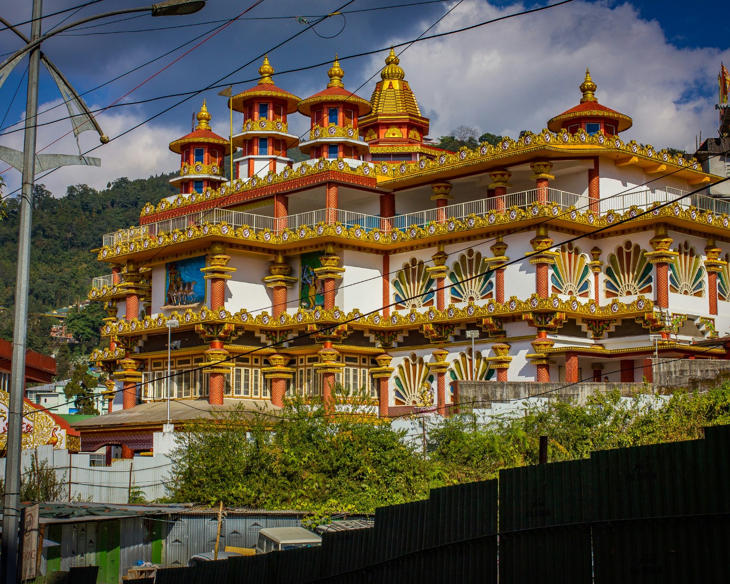 Gangtok cityscape with mountain backdrop