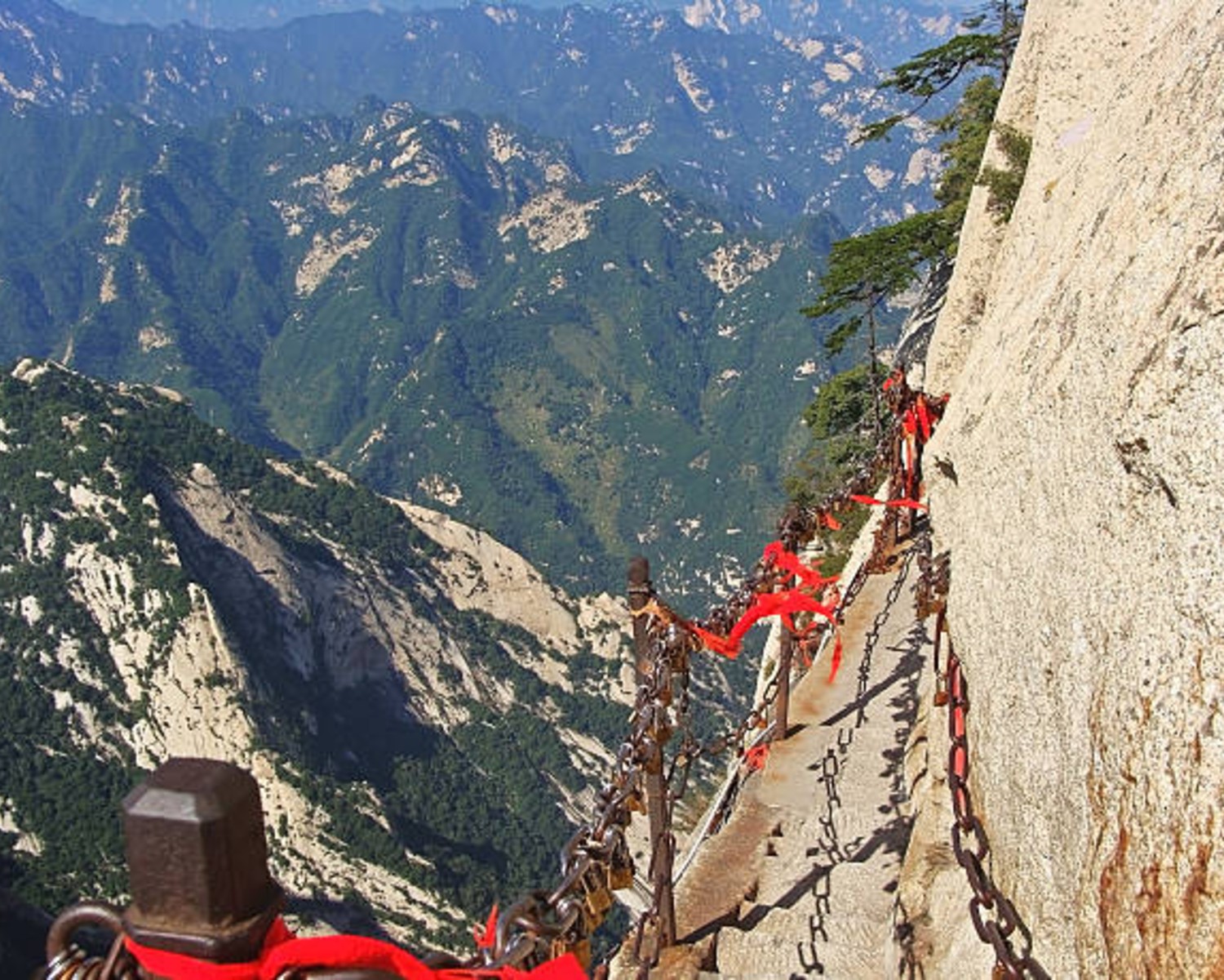 Trekking through dramatic mountain landscapes