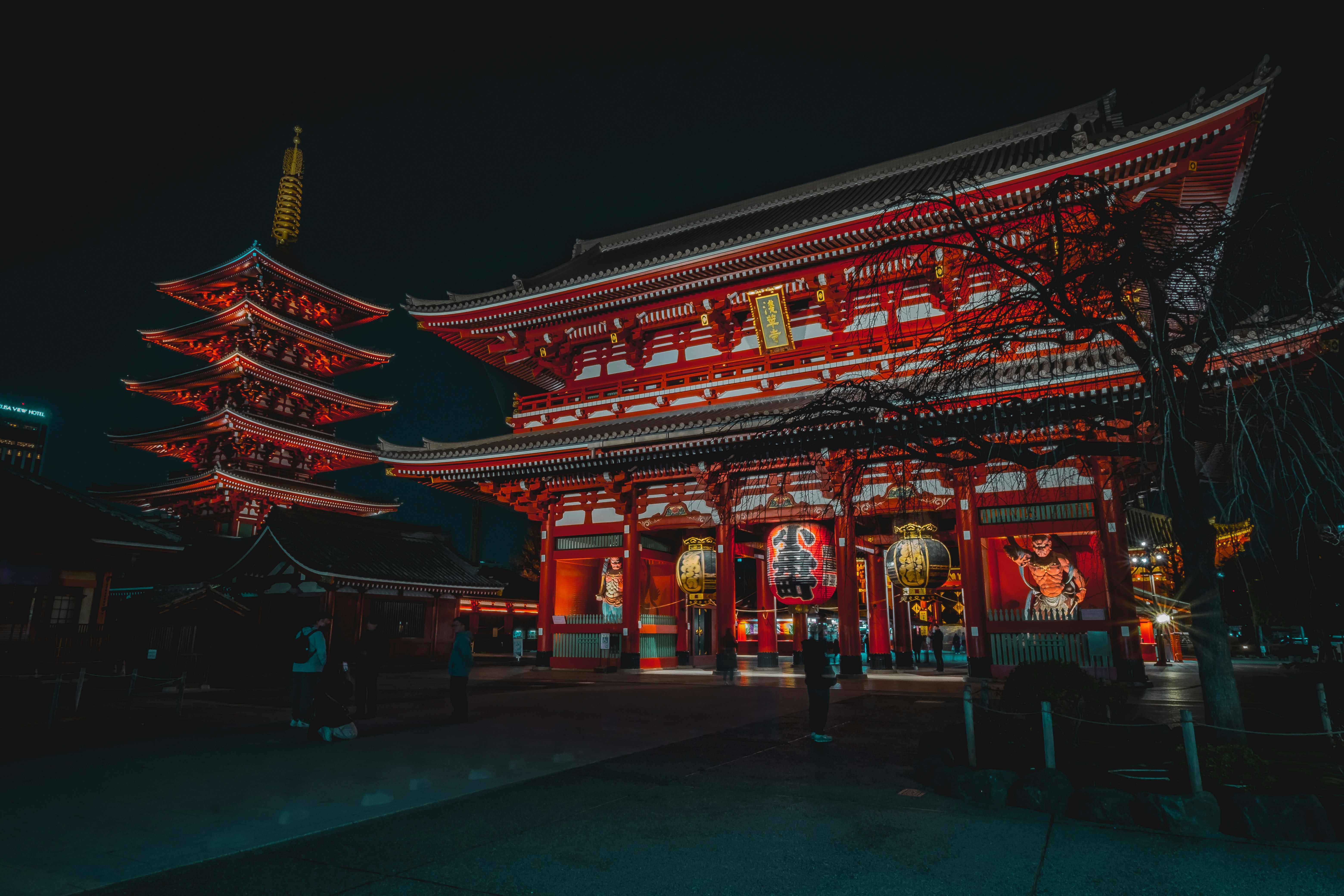 Senso-ji Temple in Asakusa with traditional architecture